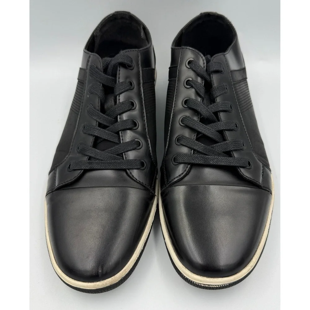 Unlisted Kenneth Cole Sneakers‎ Mens 11.5 Black Good Perforated Low Top Shoes